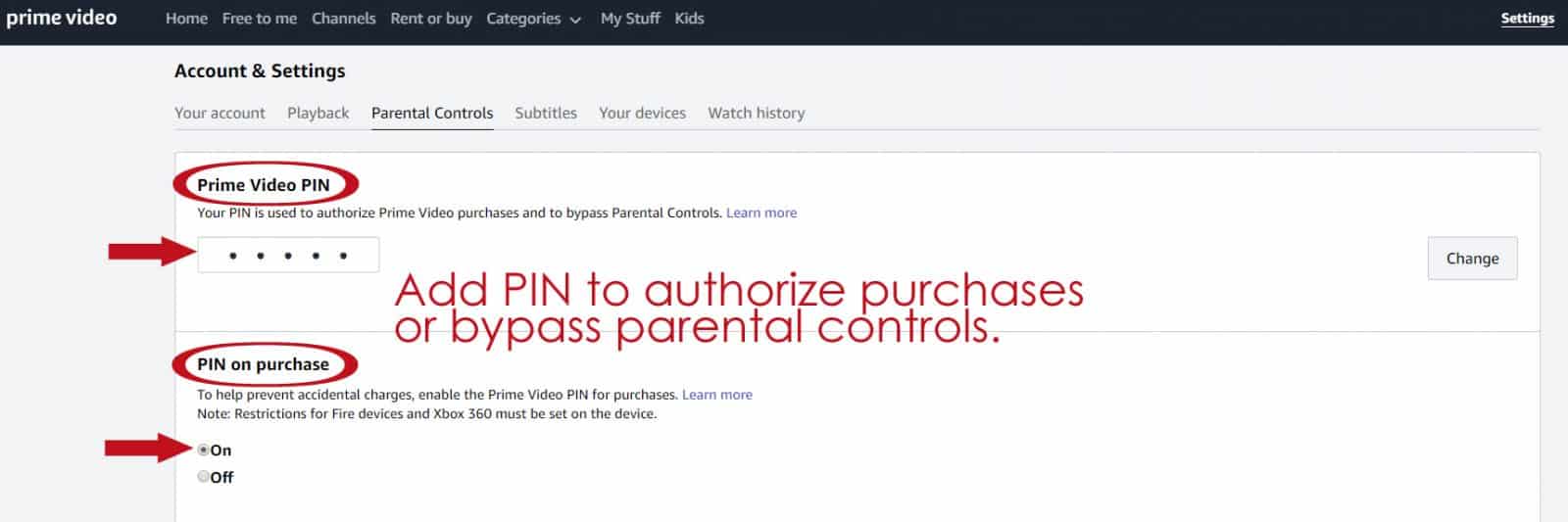 Prime Video: Set Up A Prime Video Account PIN 