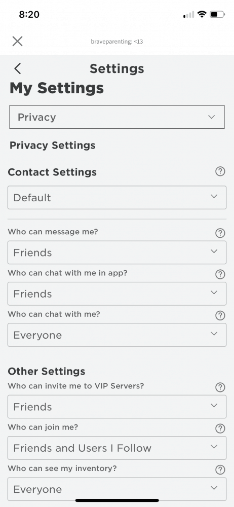 Brave Parenting Guide To Roblox Brave Parenting - account restrictions settings roblox