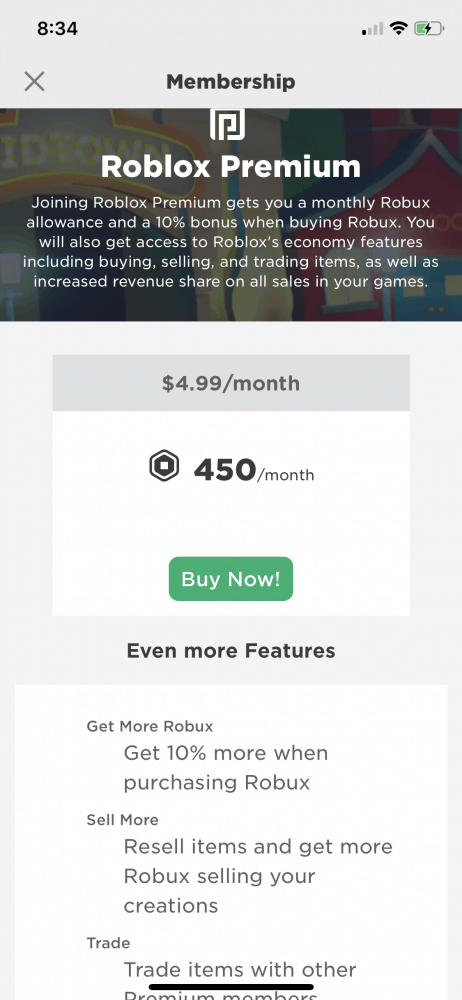 Buy more robux - Roblox