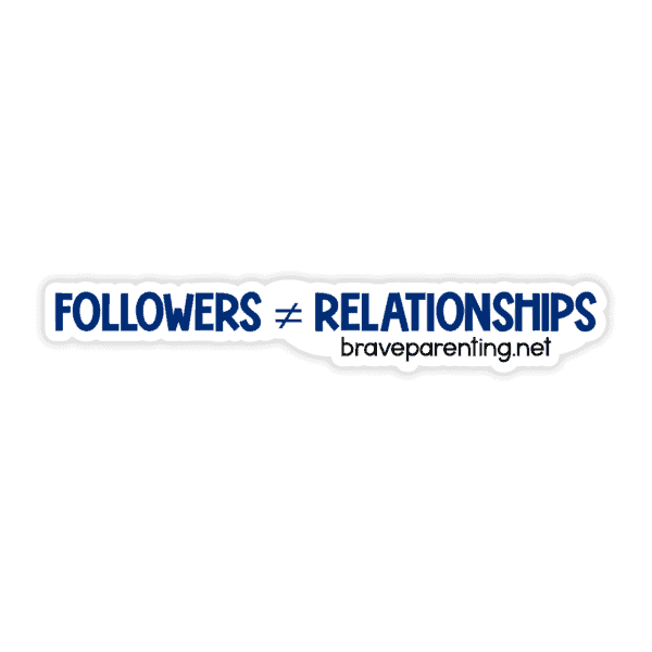 "Followers ≠ Relationships" Sticker - Image 5