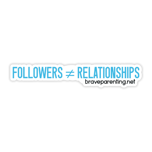 "Followers ≠ Relationships" Sticker - Image 4