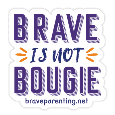 "Brave Is Not Bougie" Sticker - Version 2