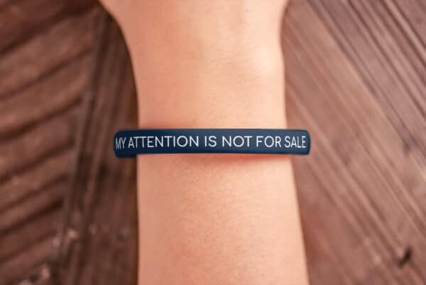 "My Attention Is Not For Sale" Wristband - Image 2