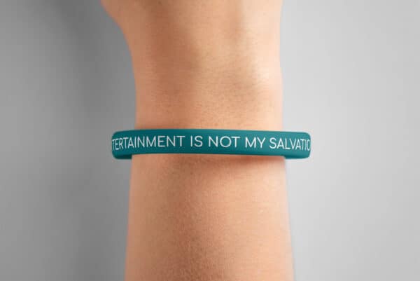"Entertainment Is Not My Salvation" Wristband - Image 8