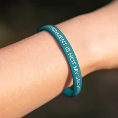 "Entertainment Is Not My Salvation" Wristband