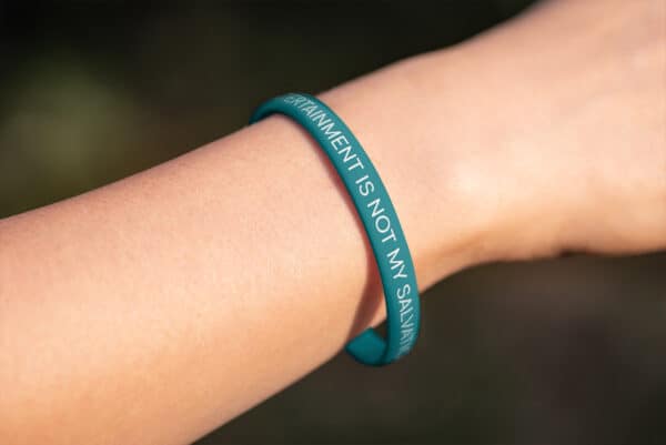 "Entertainment Is Not My Salvation" Wristband