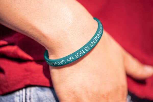 "Entertainment Is Not My Salvation" Wristband - Image 5