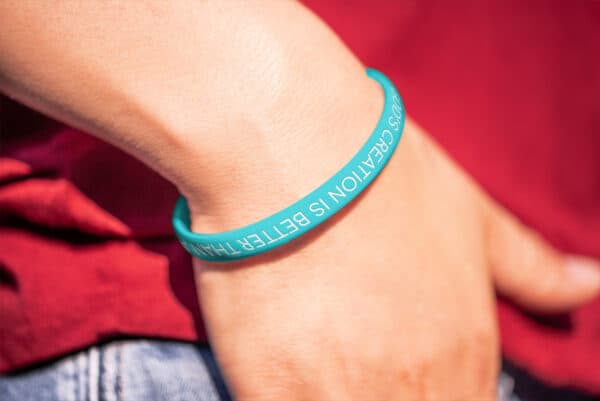 "God's Creation Is Better Than Anything On A Screen" Wristband - Image 3