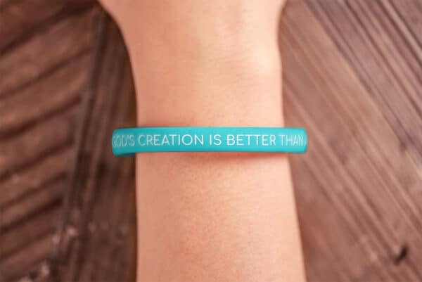 "God's Creation Is Better Than Anything On A Screen" Wristband
