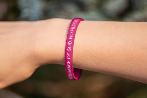 "100% Image Of God. No Filters." Wristband - Image 2