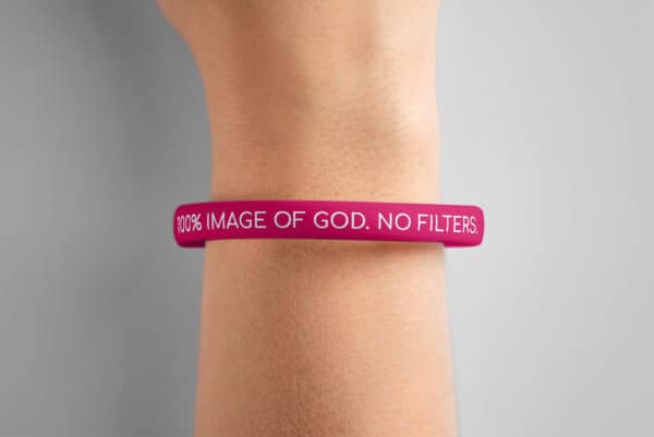 "100% Image Of God. No Filters." Wristband - Image 8
