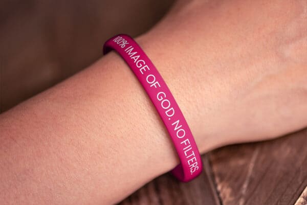 "100% Image Of God. No Filters." Wristband - Image 7