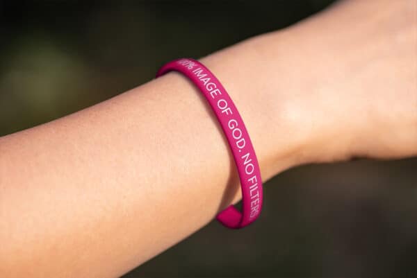 "100% Image Of God. No Filters." Wristband - Image 5