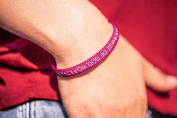 "100% Image Of God. No Filters." Wristband - Image 4