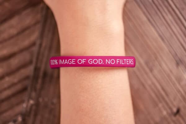 "100% Image Of God. No Filters." Wristband - Image 3