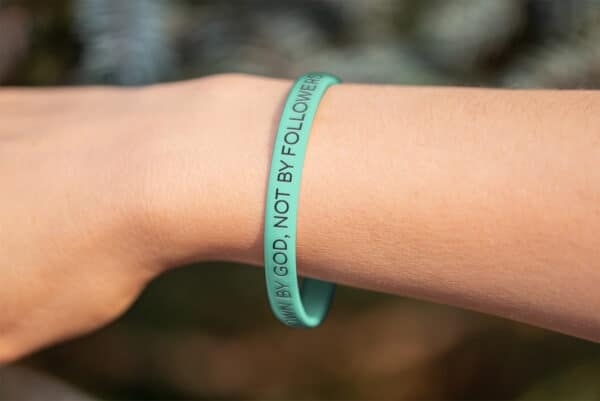 "I Am Known By God, Not By Followers" Wristband - Image 8