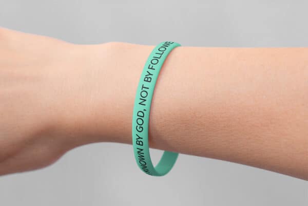 "I Am Known By God, Not By Followers" Wristband - Image 7