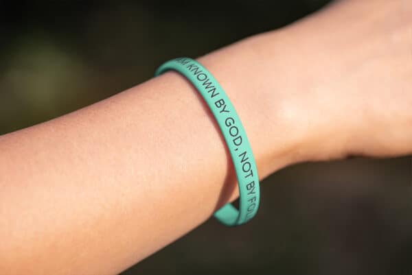 "I Am Known By God, Not By Followers" Wristband - Image 4