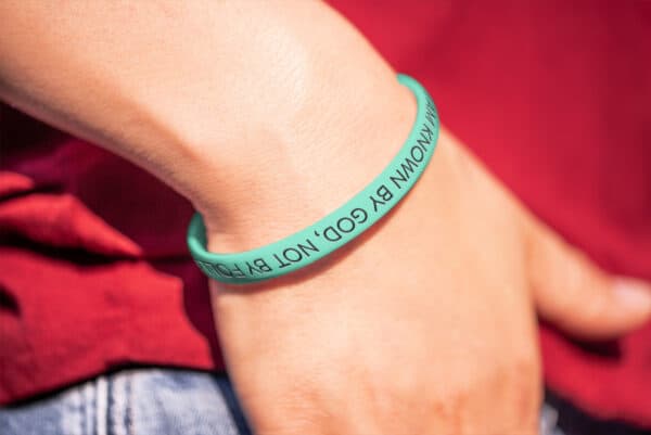"I Am Known By God, Not By Followers" Wristband - Image 3