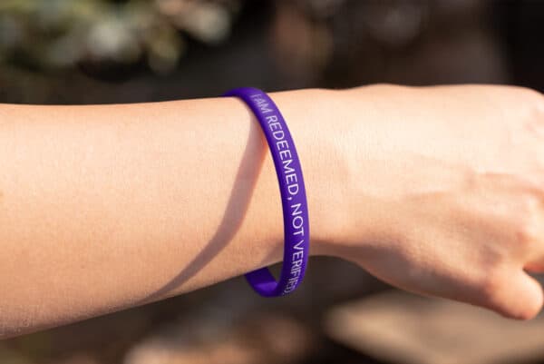 "I Am Redeemed, Not Verified" Wristband - Image 3