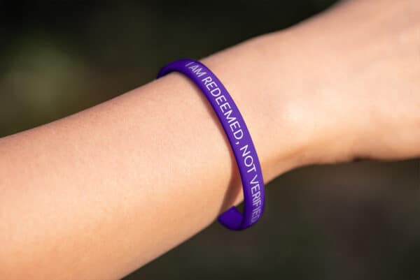 "I Am Redeemed, Not Verified" Wristband
