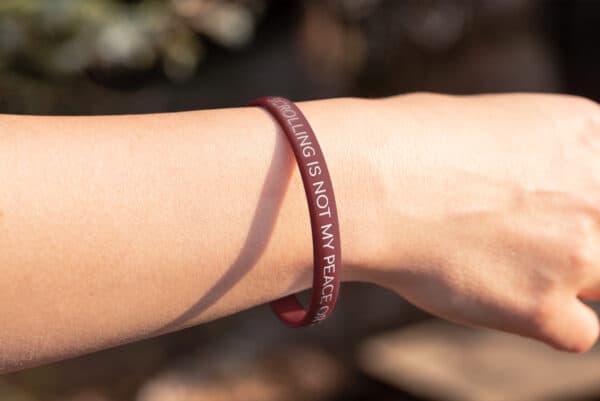 "Scrolling Is Not My Peace or Rest" Wristband - Image 3