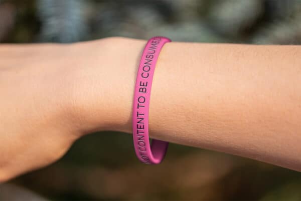 "I Am A Temple Of The Holy Spirit, Not Content To Be Consumed" Wristband - Image 7