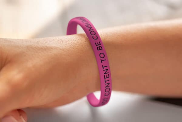"I Am A Temple Of The Holy Spirit, Not Content To Be Consumed" Wristband - Image 9