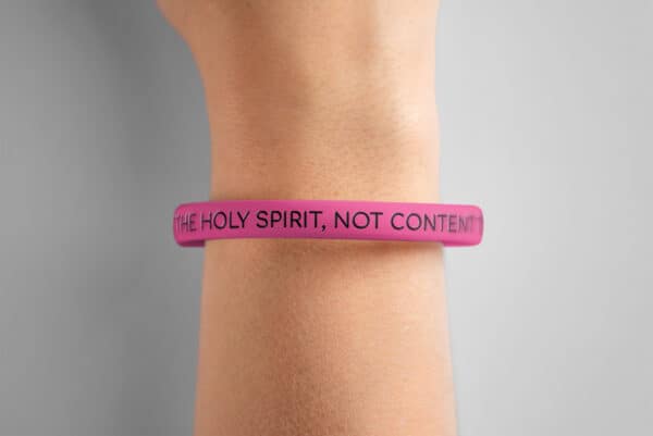 "I Am A Temple Of The Holy Spirit, Not Content To Be Consumed" Wristband - Image 5