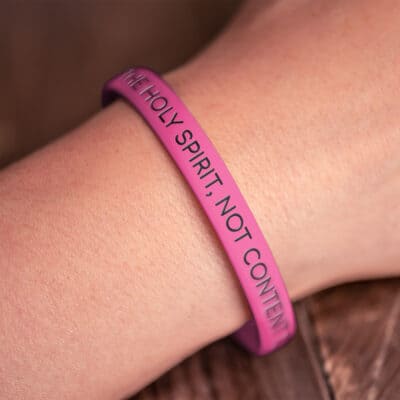 "I Am A Temple Of The Holy Spirit, Not Content To Be Consumed" Wristband
