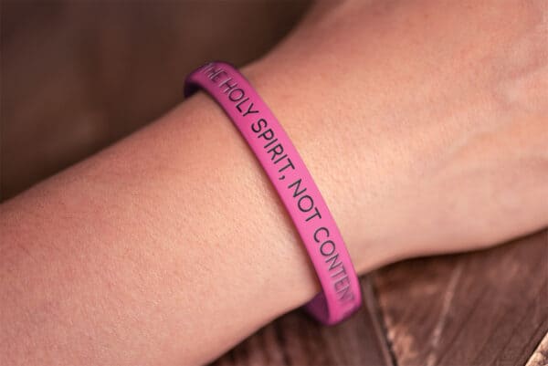 "I Am A Temple Of The Holy Spirit, Not Content To Be Consumed" Wristband