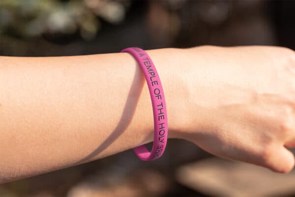 "I Am A Temple Of The Holy Spirit, Not Content To Be Consumed" Wristband - Image 4